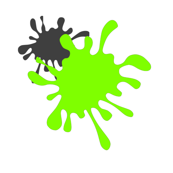 Green Paint Splatter PNG Clip art