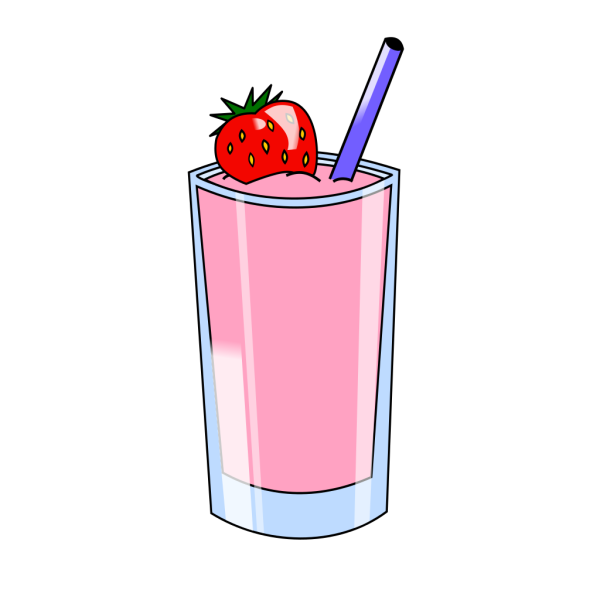 Strawberry Smoothie Cup PNG Clip art
