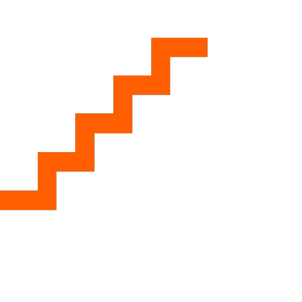 Orange Stairs PNG Clip art