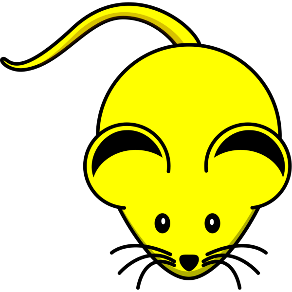 Yellow Mouse PNG Clip art