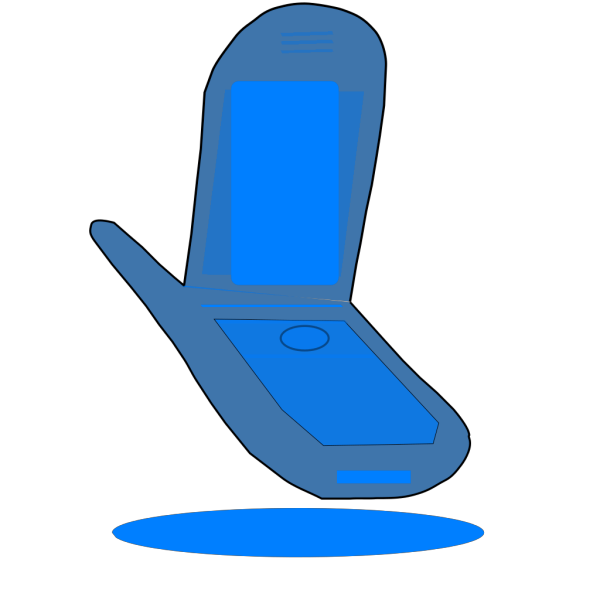 Blue Cell Phone PNG Clip art