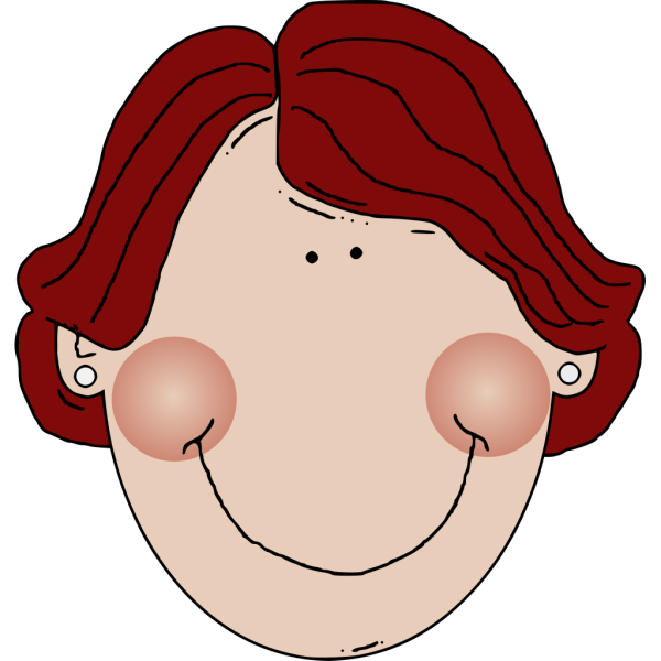 Dark Red Hair Middle Age Cartoon PNG Clip art