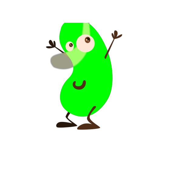 Green Bean Cartoon PNG Clip art