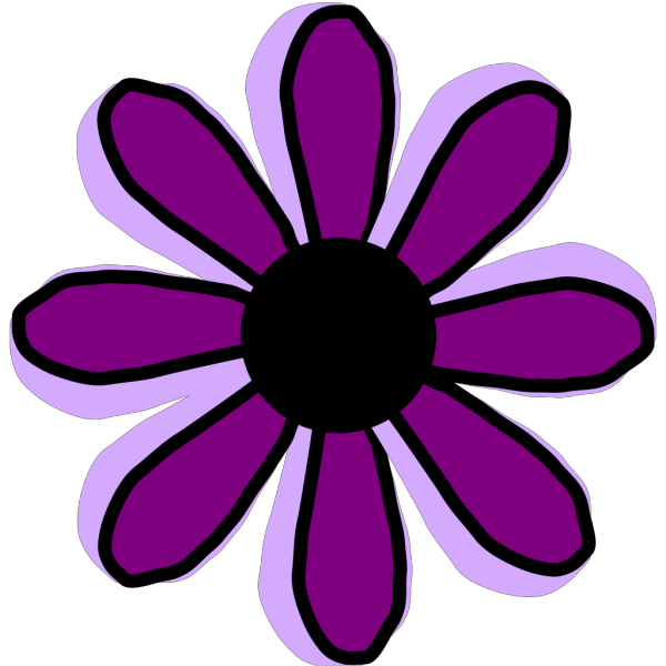 Purple Flower 9 PNG Clip art