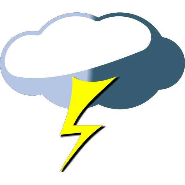 Lightning Cloud PNG Clip art