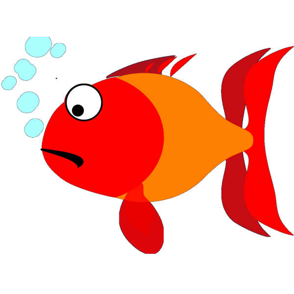 Red And Orange Fish PNG Clip art