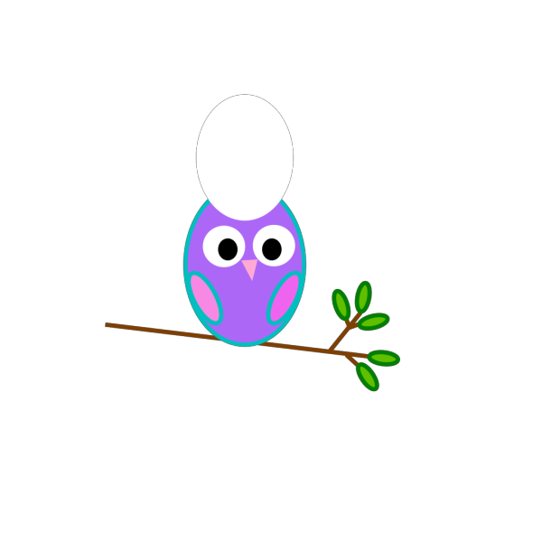 Purple Owl PNG Clip art