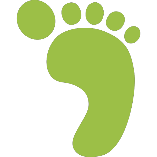 Green Foot PNG Clip art
