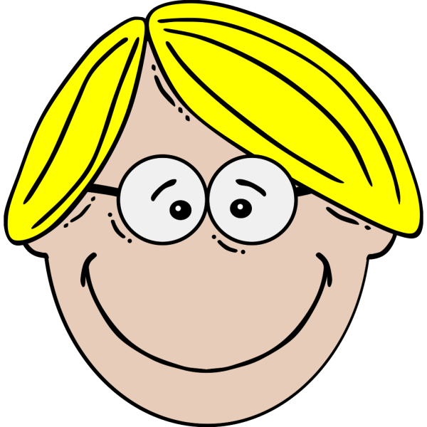 Blond Man With Mustache PNG Clip art