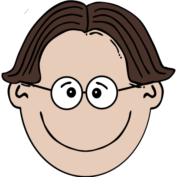 Smiling Boy With Glasses 2 PNG Clip art