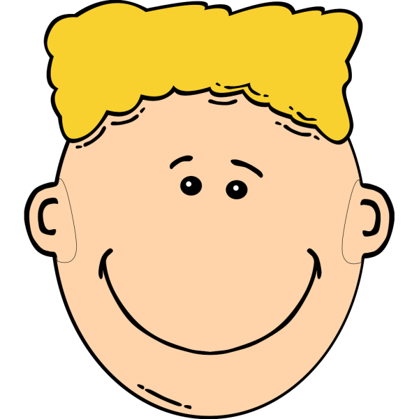 Smiling Blond Boy PNG Clip art