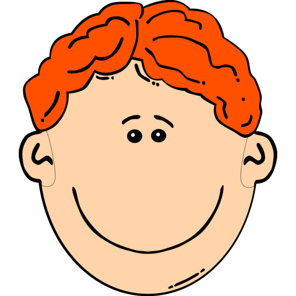 Smiling Red Head Boy PNG Clip art