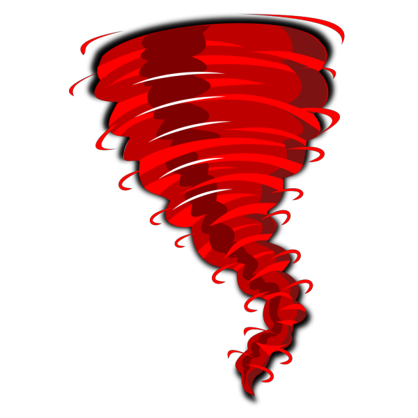 Red Tornado PNG Clip art