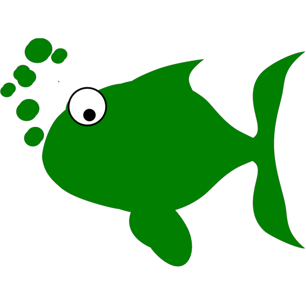 Green Fish PNG Clip art