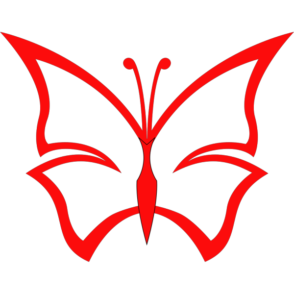 Red Butterfly PNG Clip art