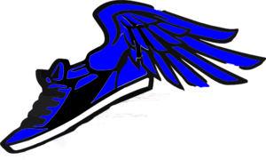Running Shoe With Wings PNG Clip art