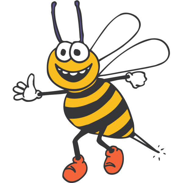 Happy Bee PNG Clip art