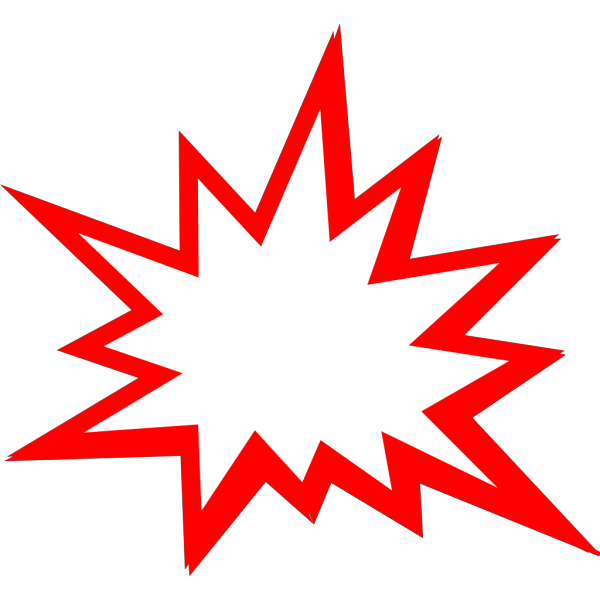 Red Explosion PNG Clip art