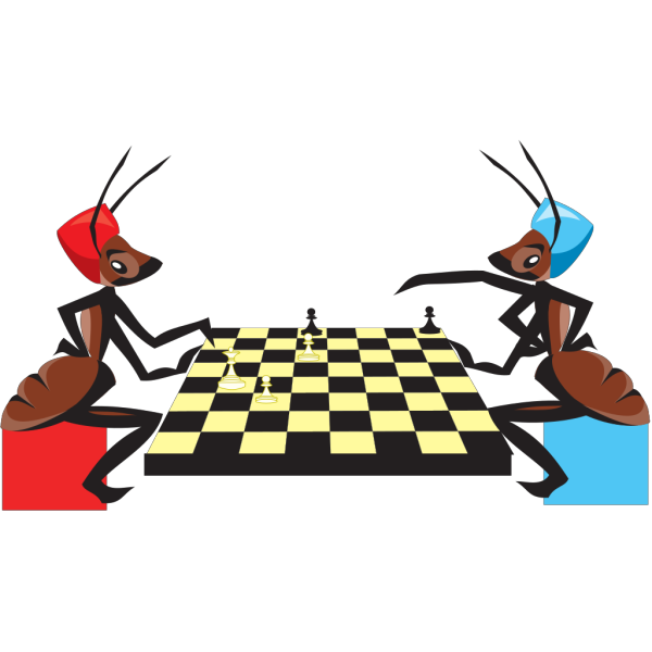 Ants Playing Chess PNG Clip art