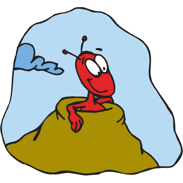 Ant In Hill PNG Clip art