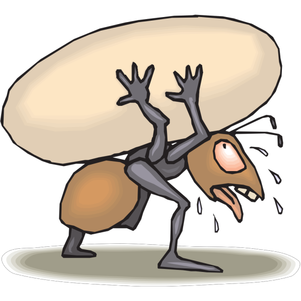 Ant Carrying Egg PNG Clip art