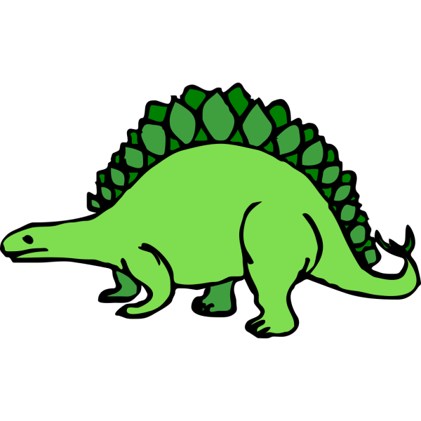 Green Cartoon Stegosaurus PNG Clip art
