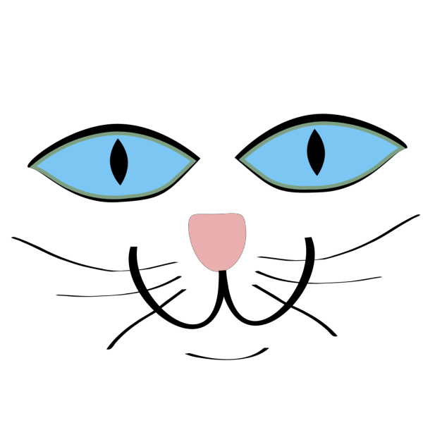Cat Features Blue Eyes PNG Clip art