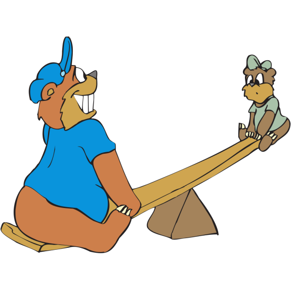 Bears On See Saw PNG images