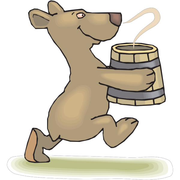 Bear With Soup PNG Clip art