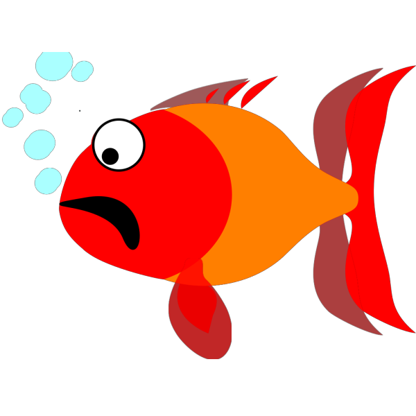 Scared Fish PNG Clip art