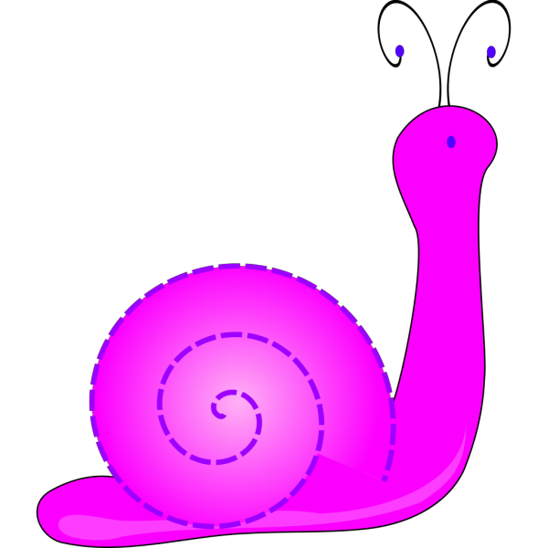 Purple Cartoon Snail PNG Clip art