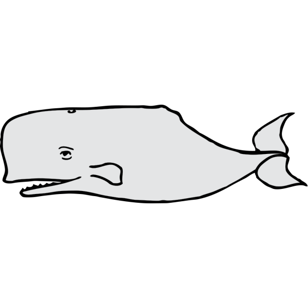 Simple Whale Cartoon PNG icons