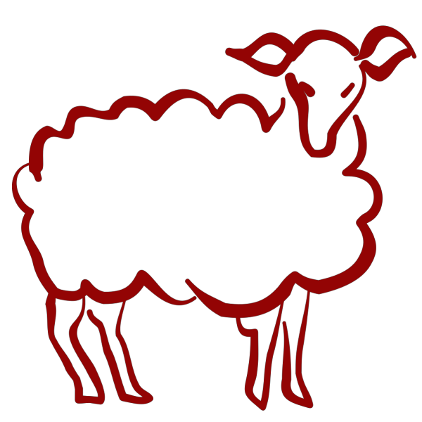 Red Lamb PNG Clip art