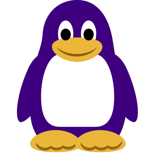Purple Penguin PNG Clip art