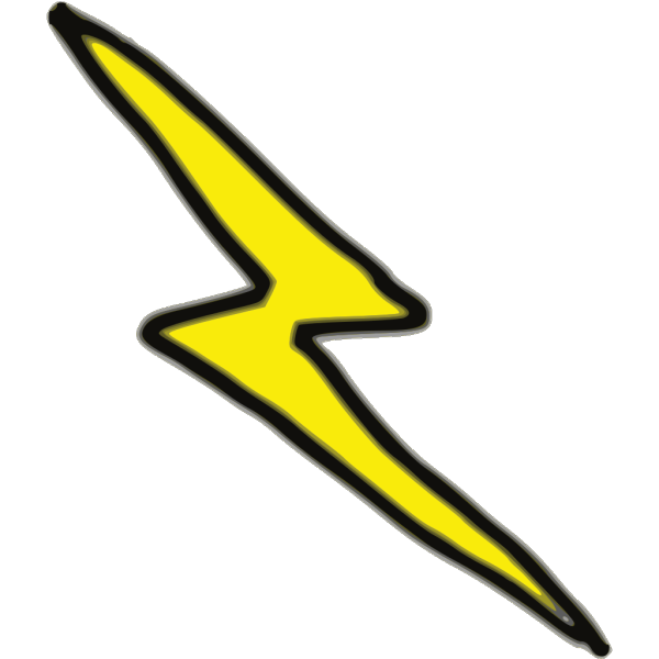 Blue Lightning Bolt PNG Clip art