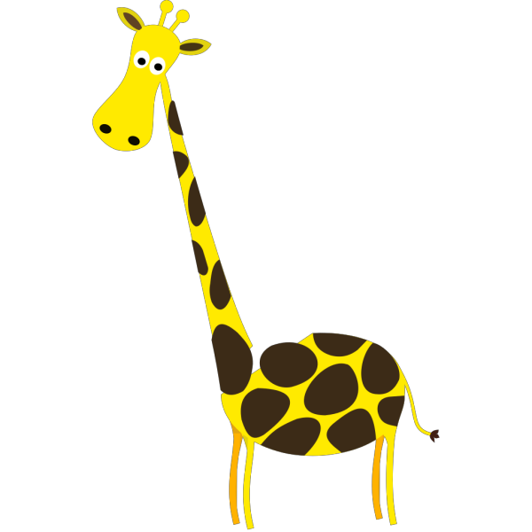 Cute Cartoon Giraffe PNG Clip art