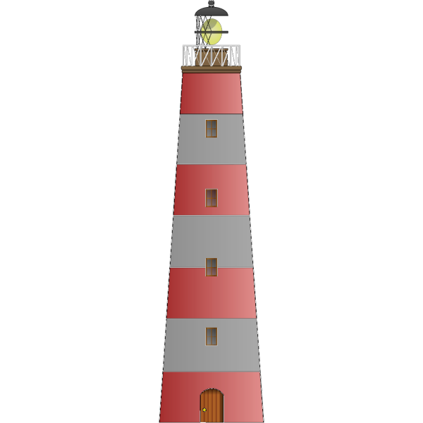 Red And White Lighthouse PNG Clip art