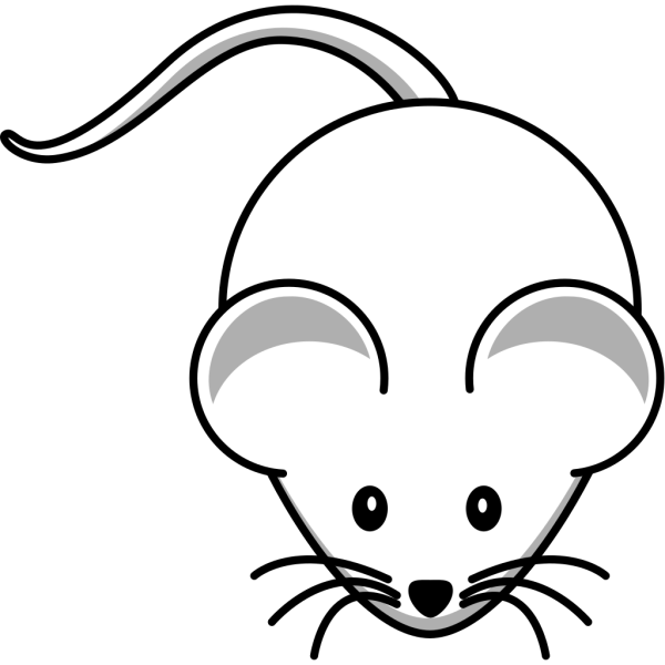 Simple Cartoon Mouse PNG Clip art