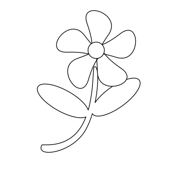 Black White Flower PNG Clip art