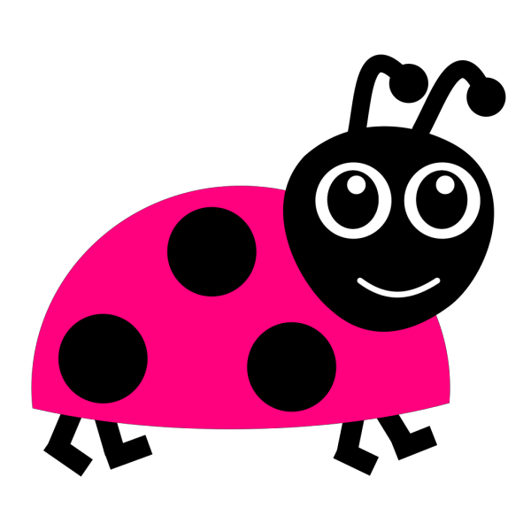Pink Lady Bug PNG Clip art