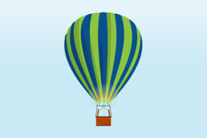 Hot Air Balloon In Sky PNG Clip art