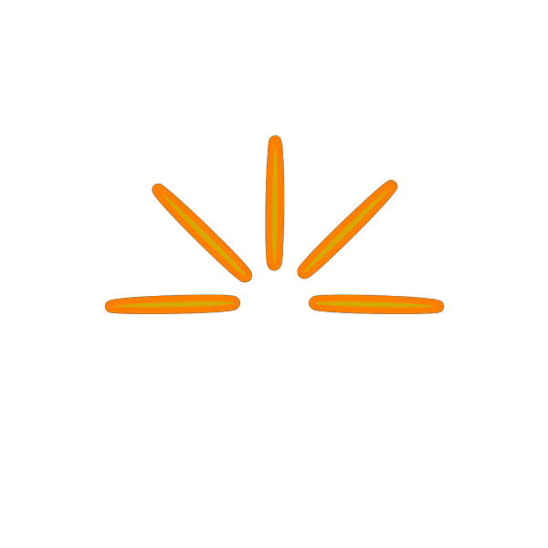 Ray Of Sun Orange PNG Clip art