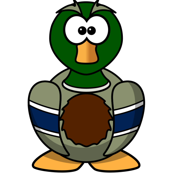 Big Cartoon Duck PNG Clip art