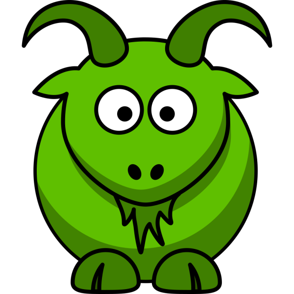Green Goat PNG Clip art