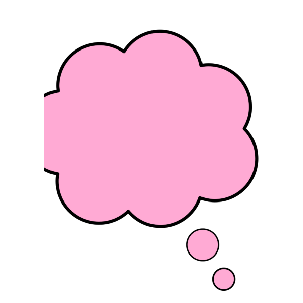 Thought Bubble Pink PNG Clip art