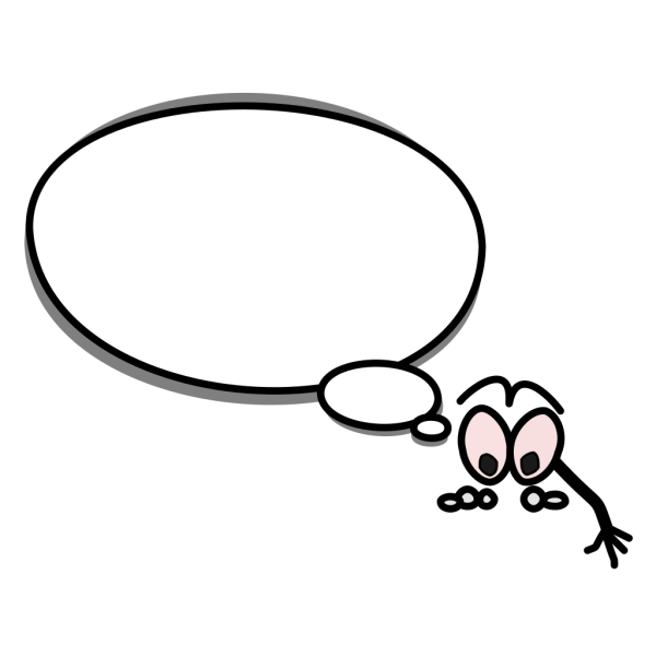 Speech Bubble With Person Pointing Down PNG Clip art