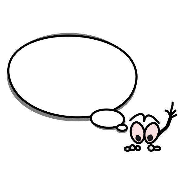 Speech Bubble With Person Pointing Up PNG Clip art