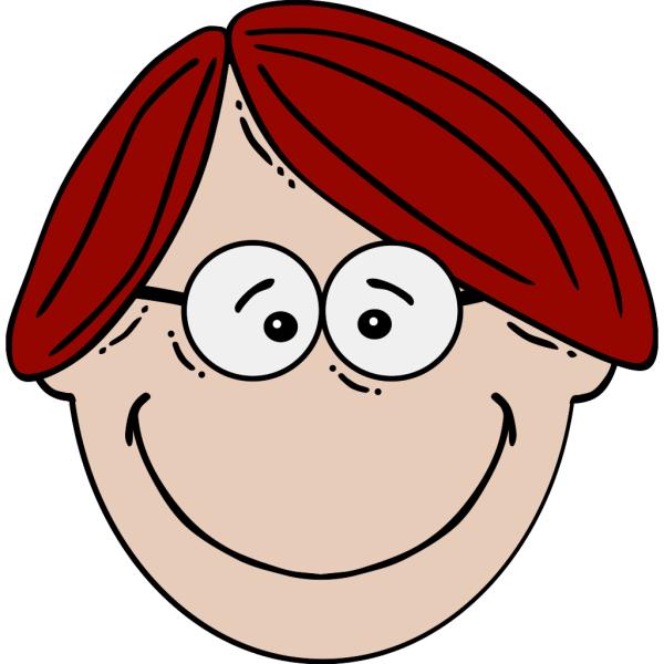 Boy Face With Glasses Cartoon PNG Clip art