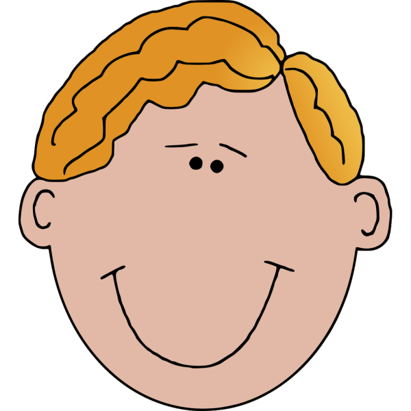 Blonde Boy Smiling PNG Clip art