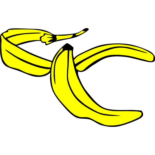 Cartoon Banana Peel PNG Clip art
